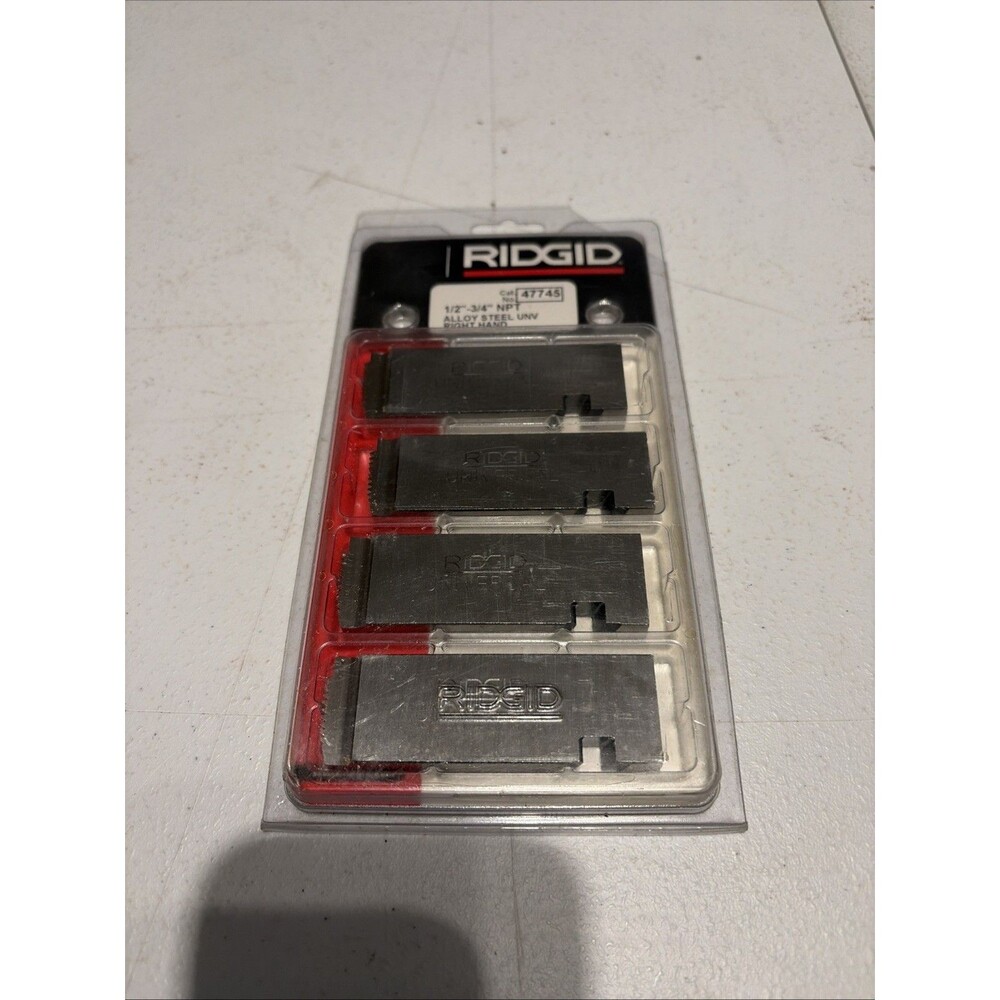 RIDGID 47745 1/2" to 3/4" - 14 NPT Universal Dies Alloy RH
